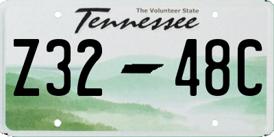 TN license plate Z3248C