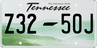 TN license plate Z3250J