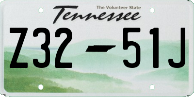 TN license plate Z3251J