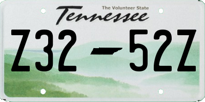 TN license plate Z3252Z