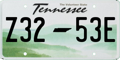 TN license plate Z3253E