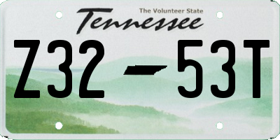 TN license plate Z3253T