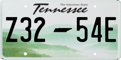 TN license plate Z3254E