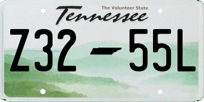 TN license plate Z3255L