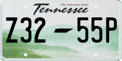 TN license plate Z3255P