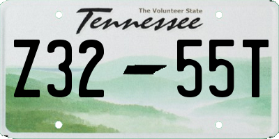 TN license plate Z3255T