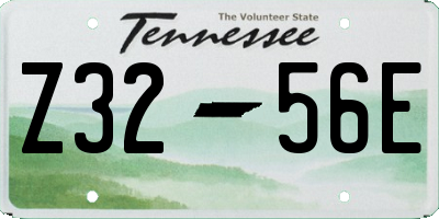 TN license plate Z3256E