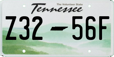 TN license plate Z3256F