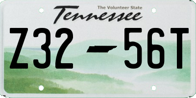TN license plate Z3256T