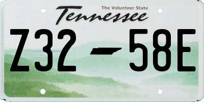 TN license plate Z3258E