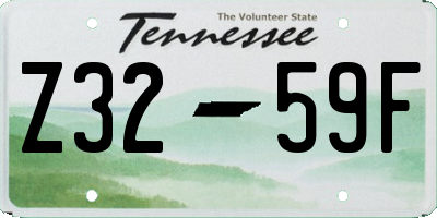 TN license plate Z3259F