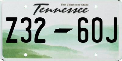 TN license plate Z3260J