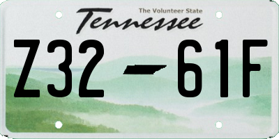 TN license plate Z3261F