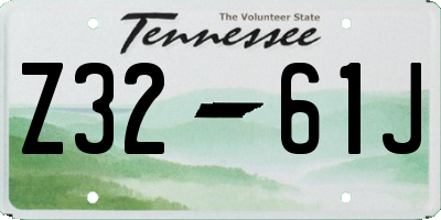 TN license plate Z3261J