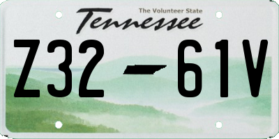 TN license plate Z3261V