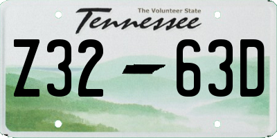 TN license plate Z3263D