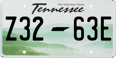 TN license plate Z3263E