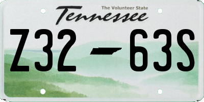 TN license plate Z3263S