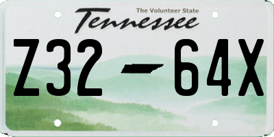 TN license plate Z3264X