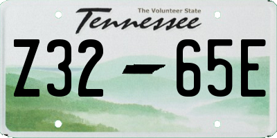 TN license plate Z3265E