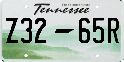 TN license plate Z3265R