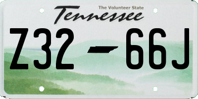 TN license plate Z3266J
