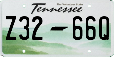 TN license plate Z3266Q