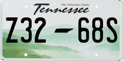 TN license plate Z3268S