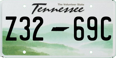 TN license plate Z3269C