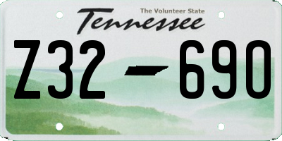 TN license plate Z3269O