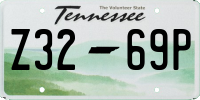 TN license plate Z3269P