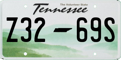 TN license plate Z3269S