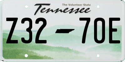 TN license plate Z3270E