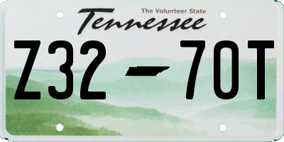 TN license plate Z3270T