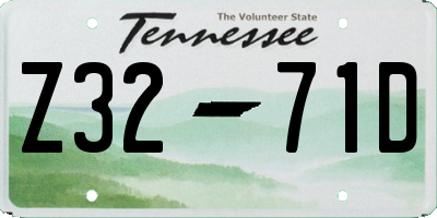 TN license plate Z3271D
