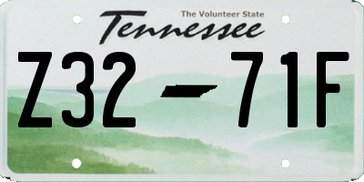 TN license plate Z3271F