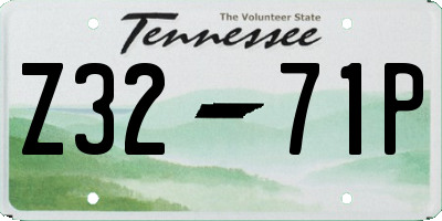 TN license plate Z3271P