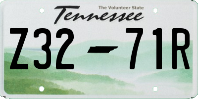 TN license plate Z3271R