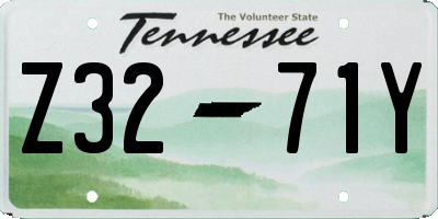 TN license plate Z3271Y