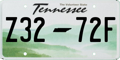 TN license plate Z3272F