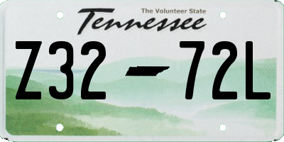 TN license plate Z3272L