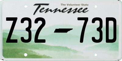 TN license plate Z3273D
