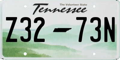 TN license plate Z3273N