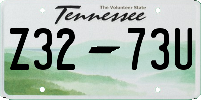 TN license plate Z3273U