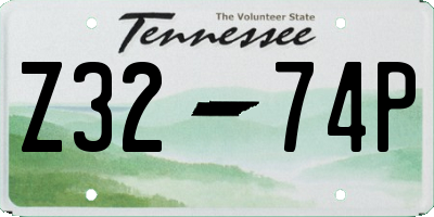 TN license plate Z3274P