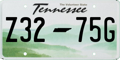 TN license plate Z3275G