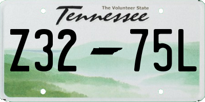 TN license plate Z3275L