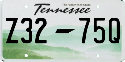 TN license plate Z3275Q