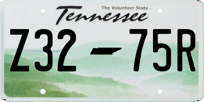 TN license plate Z3275R