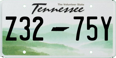 TN license plate Z3275Y